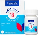 Hyland의 아니오 8 세포 소금 마그네슘 6X의 PMS 기복, 생리통과 근육 주름 증상의 자연적인 Homeopathic 기복, 근육 Relaxer, 빠른 용해 정제, 100 조사