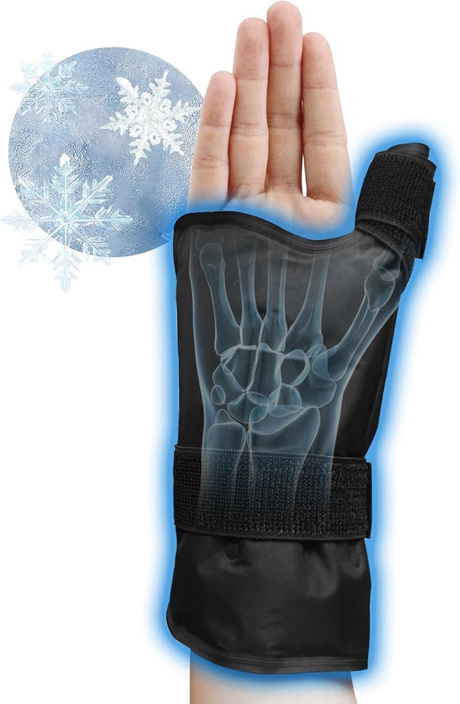 손목 얼음 팩 포장, 젤 압축 지원, 손 부상 재사용할 수 있는, Rheumatoid, Tendinitis, Swelling, Carpal 갱도, 관절염, 고통 & 근육 치료를 위한 찬 팩을 위한 가동 가능한 뜨거운 & 찬 버팀대