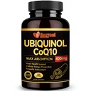 비타민 E & Omega-3를 가진 Ubiquinol CoQ10 400mg Softgels, 최대 흡수 Coenzyme Q10의 강력한 산화 방지제, 지원 심장 건강 & 에너지 생산, 120 조사, 비 GMO