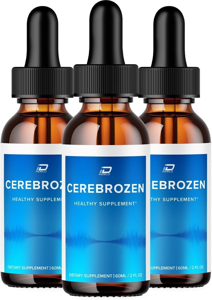 Cerebrozen Tinnitus Ear Drops - Cerebrozen 24, Cerebrozen Liquid Drops, Cerebrozen 리뷰, 귀 구호를위한 Cerebrozen Drops (3 팩 - 180 ML)