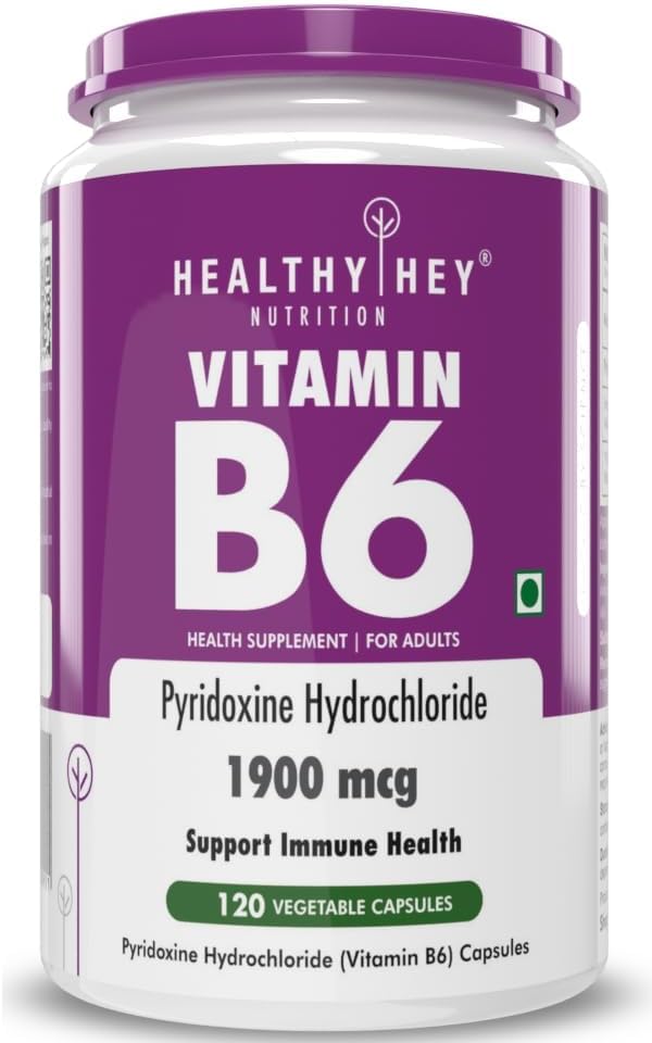 비타민 B6 Pyridoxine -120 Veg. 캡슐