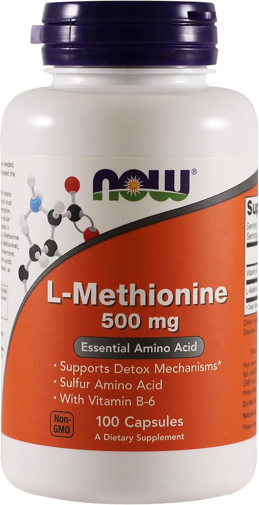 이제 식품 L-methionine, 100 캡슐 / 500mg (팩 2)
