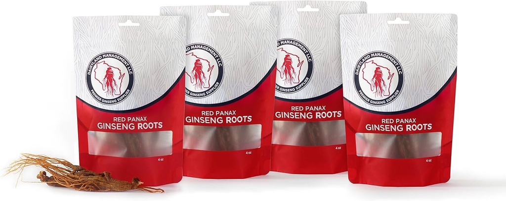 Dairyland Management LLC 16 oz Pack of Korean Panax Ginseng Root - 정품 Panax Ginseng - Non-GMO, 글루텐 무료 인삼 뿌리 - Soup, Tea, Congee의 인삼 사용