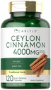 Carlyle Ceylon Cinnamon 캡슐 4000 mg | 120 개 | 비 GMO 및 글루텐 무료 보충