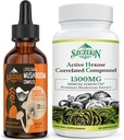 활동적인 Hexose Correlated 화합물 1500 mg 보충교재 90의 캡슐은 2000mg Liposomal 버섯 복잡한 하락 30의 서빙을 가진 묶습니다
