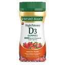 Nature 's Bounty Vitamin D 5000 IU Gummies, 비타민 D3 높은 효능 면역 지원 및 뼈 건강 보충, 5000 IU in 1 Gummy, Strawberry flavor, 2 개월 공급, 성인 60 채식 구미