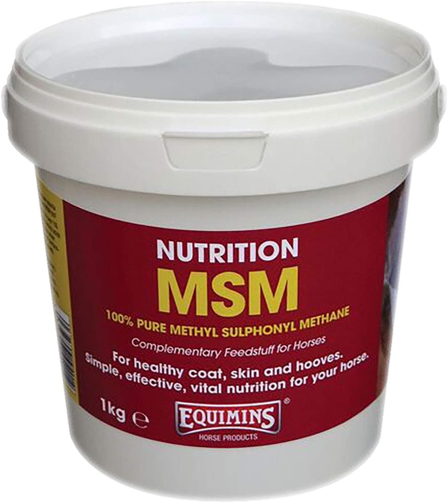MSM (Methyl Sulphonyl 메탄), Equimins, 말 영양, 합동 & 건강한, 1.0kg