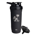 Smartshake DC COMICS 강화 스테인리스 단백질 셰이커 병 900 ml | 30 oz - 누설 나사 - 뚜껑 - BPA 무료 - 유니섹스 - 비 절연 - Harley Quinn 로고