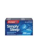 Tylenol 단순히 수면 야간 수면 보조 모자, 25 mg Diphenhydramine HCl, 성인, 100 카운트 수면 보조를 형성하는 Non-Habit