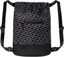Flex Cinch Drawstring Gym Bag for Women with Graphic Design | 튼튼한 경량 체육관 Cinch Bags | 체육관 가방, 여행, 하룻밤 | 블랙/화이트