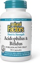 자연적인 요인 - Acidophilus & Bifidus는, 잘 행동 & 소화 건강, 90의 캡슐을 승진시킵니다