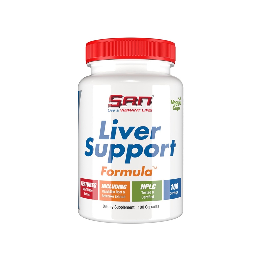 SAN의 Liver Support Matrix - Liver Cleanse Detox & Repair Formula - 우유 이틀, 다 델리 뿌리 및 Artichoke Extract와 초본 간 지원 보충 - Silymarin Milk Thistle 100 캡슐