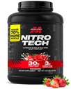 Muscletech Whey Protein Powder (Strawberry, 4 Pound) - 글리 Protein Isolate가있는 니트로 테크 궁극적 인 근육 건물 공식 - 단백질 30g, Creatine 3g 및 6.8g BCAA - 포장 May Vary