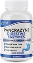 Arymar Pancrazyne Probiotics, Amylase, Protease, Lipase & Lactobacillus, Gut Health & Digestive 지원 보충교재, 60 캡슐을 가진 소화 효소