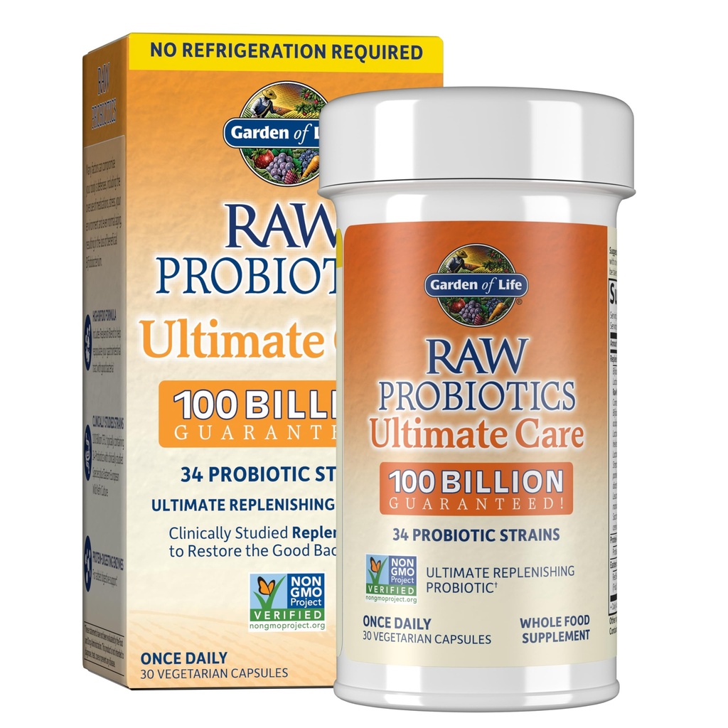 Digestive Enzymes, 100 Billion CFU, 임상적으로 Studied Strains, 선반 안정, 30 캡슐을 가진 여자와 남자를 위한 생활 익지않는 Probiotics의 정원