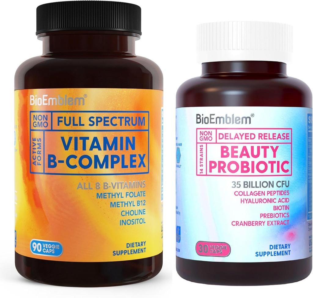 BioEmblem Beauty Probiotics 여성과 비타민 B-Complex