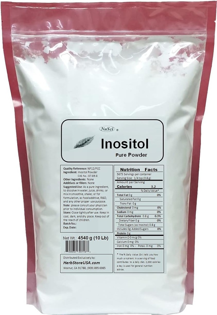 Inositol 대량 순수한 분말 NF12 & FCC 질 기준 (4540g (10 Lb))