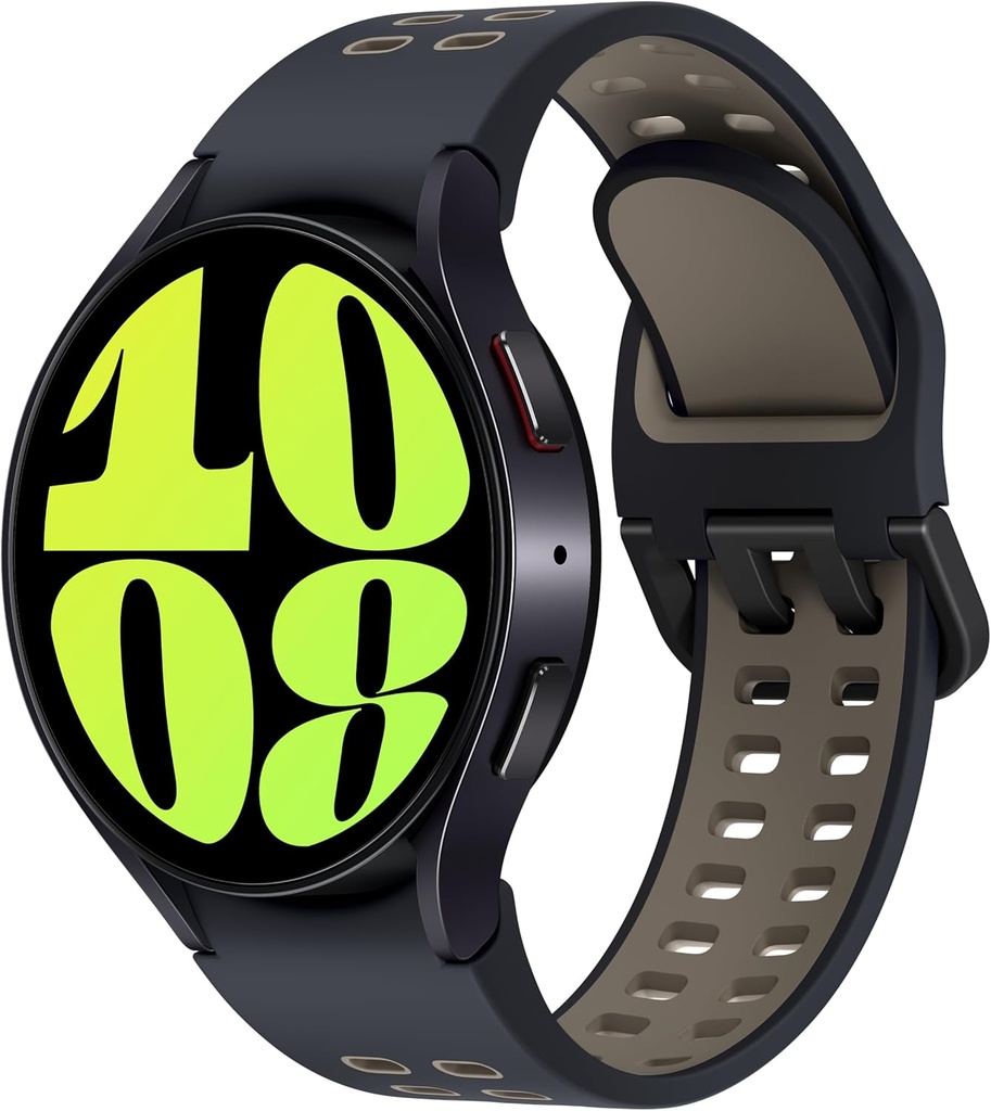 Samsung 은하 시계 6 Bespoke 판 44mm 독점적인 Bluetooth Smartwatch, 건강, 적당, 잠 추적자, 심박수 감시자, 사파이어 수정같은 유리, 미국 버전 흑연 극단적인 스포츠 밴드, Etoupe