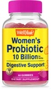 여성 Gummies를위한 WellYeah Probiotics - 10 억 CFU - 소화 지원, Gut 건강 및 Feminine 건강 지원 - 자연 Sourced 풍미 - Vegan, Delayed Release Womens Probiotic - 60 Gummies