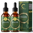(2 팩) Lungs를 위한 Mullein 하락 - Lung Detox & Cleanse를 위한 높은 Potency Mullein 잎 추출물, 호흡, 면역 체계, 자연적인 Mullein 액체 발현, 비 GMO, 4 FL OZ를 위한 지원