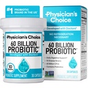 Physician 's Choice Probiotics 60 억 CFU - 10 Strains + Organic Prebiotics - Immune, Digestive & Gut Health - Occasional Constipation, Diarrhea, Gas & Bloating 지원 - 여성 및 남성 - 30ct