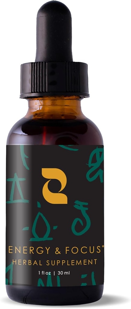 Redmint Energy & Focus Herbal Tincture | 고대 TCM 지혜에 뿌리는 초본 보충 | Ashwagandha, Rhodiola, Schisandra, Holy Basil과 함께 에너지 및 샤프 엔 포커스 자연 지원| 30 ml