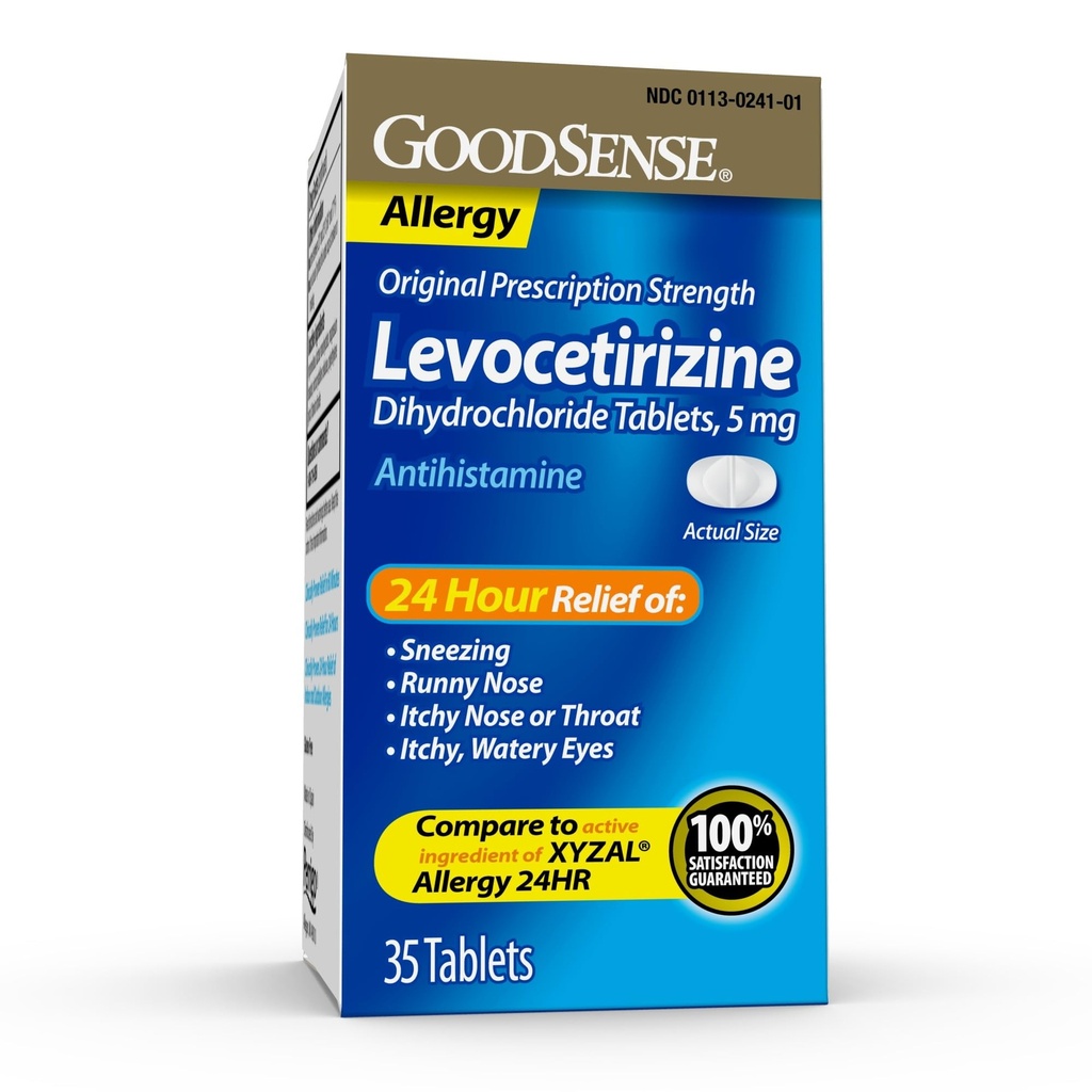 좋은 센스 Levocetirizine Dihydrochloride 정제, 항히스타민, 5 mg, 35 조사 (1의 포장)