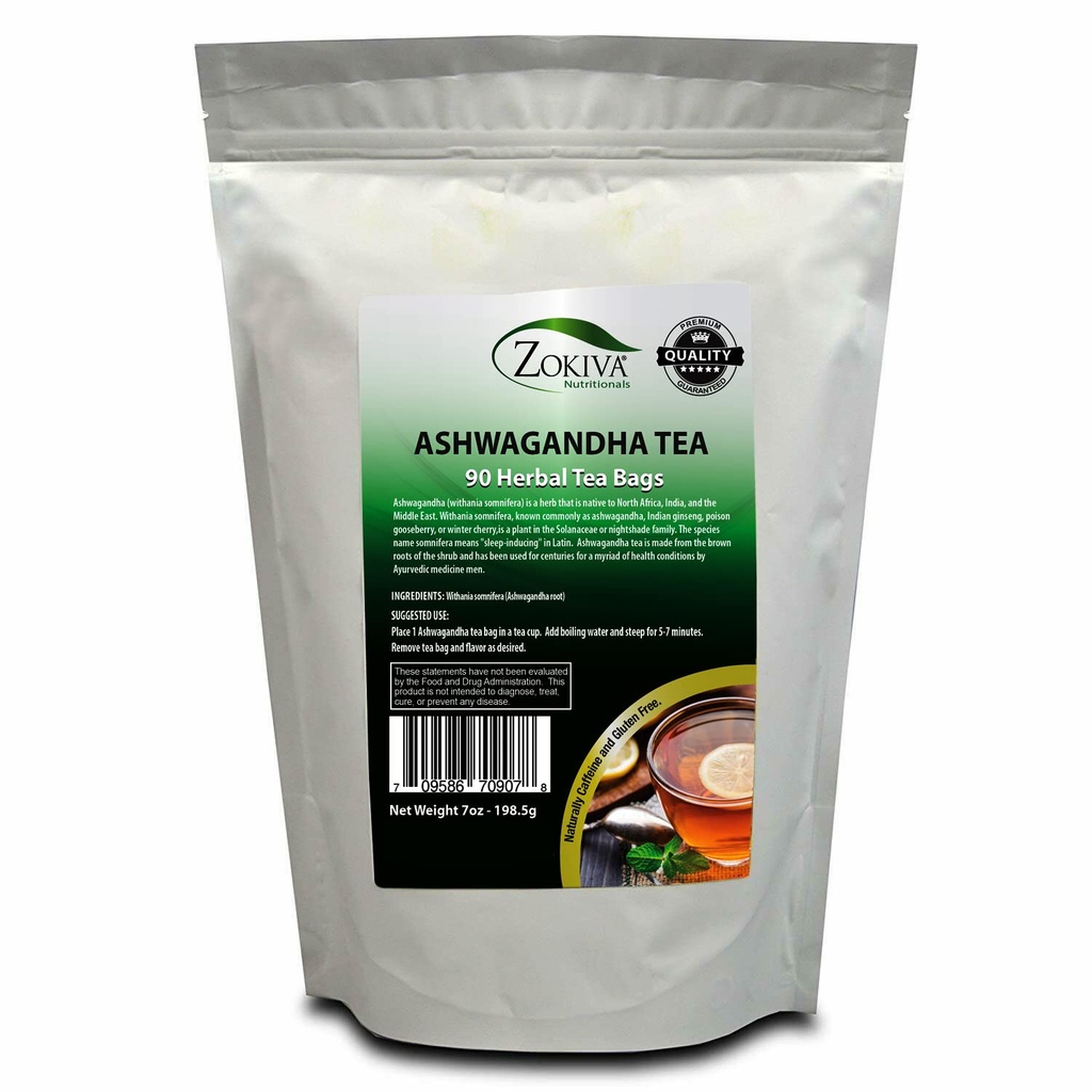 Ashwagandha 차 유기 90 부대 우수한 질 100% 순수한 뿌리 -Withania Somnifera