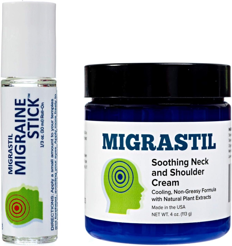 Migrastil Migraine 스틱과 소싱 목 & 어깨 크림