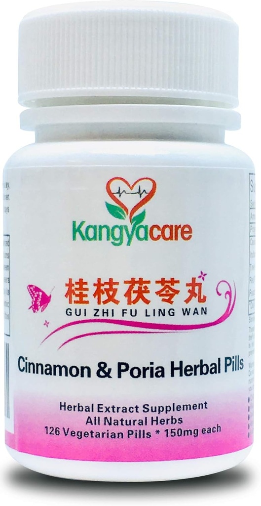 GUI Zhi Fu Ling Wan  C- Cinnamon & Poria 알약 - 자연 주기 구호 - Menstrual Cramps, Bloating, Period discomfort 도움말 - 여성 건강 증진 - 모든 자연 - 126 Ct (1 병)