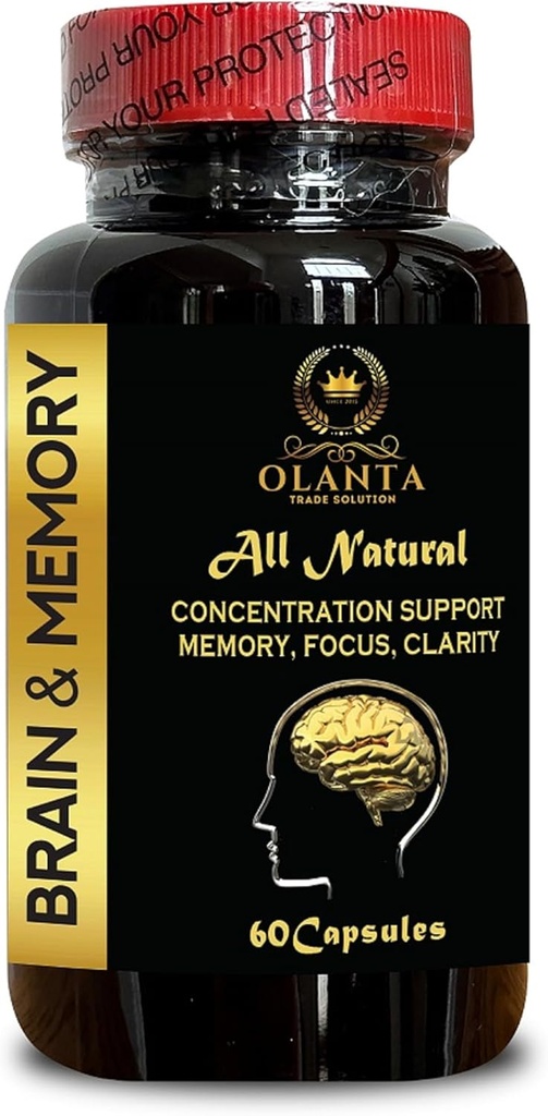 Mind Matrix - Support Concentration | Energy & Clarity | Ginkgo biloba의 신경 지원 보충교재 | 뇌 비타민 | 지원 Cognitive Longevity - 1 병 60 캡슐
