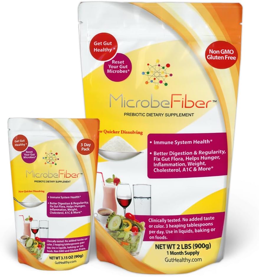 Prebiotic Soluble Fiber - 리셋 Gut Microbes & Get Gut Healthy - 보너스 3 일 팩으로 30 일 공급