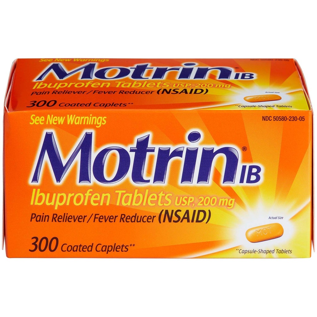 Motrin Ib Ibuprofen 정제 고통 Fever Reliever: 300의 입히는 모자