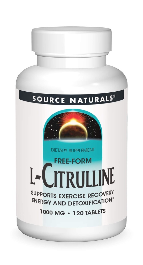 Source Naturals L-Citrulline 1000mg - 니트로 옥사이드 부스터 - 120 정제