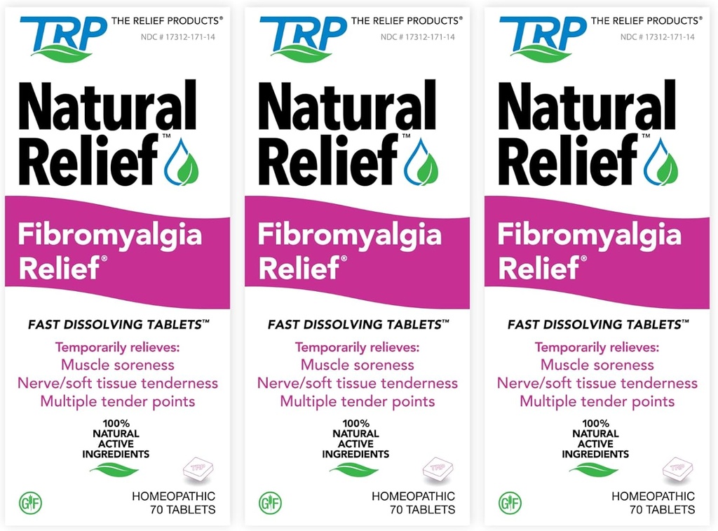 Fibromyalgia Relief for Temporary Relief of Muscle Soreness Discomfort Tenderness Difficulty 이동하는 관절 통증 (3 팩)