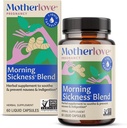 Motherlove Morning Sickness Blend (60 액체 캡) 아침 시편 구호-Vegan, Non-GMO, Organic Herbs, Kosher, Soy-Free를위한 초본 보충