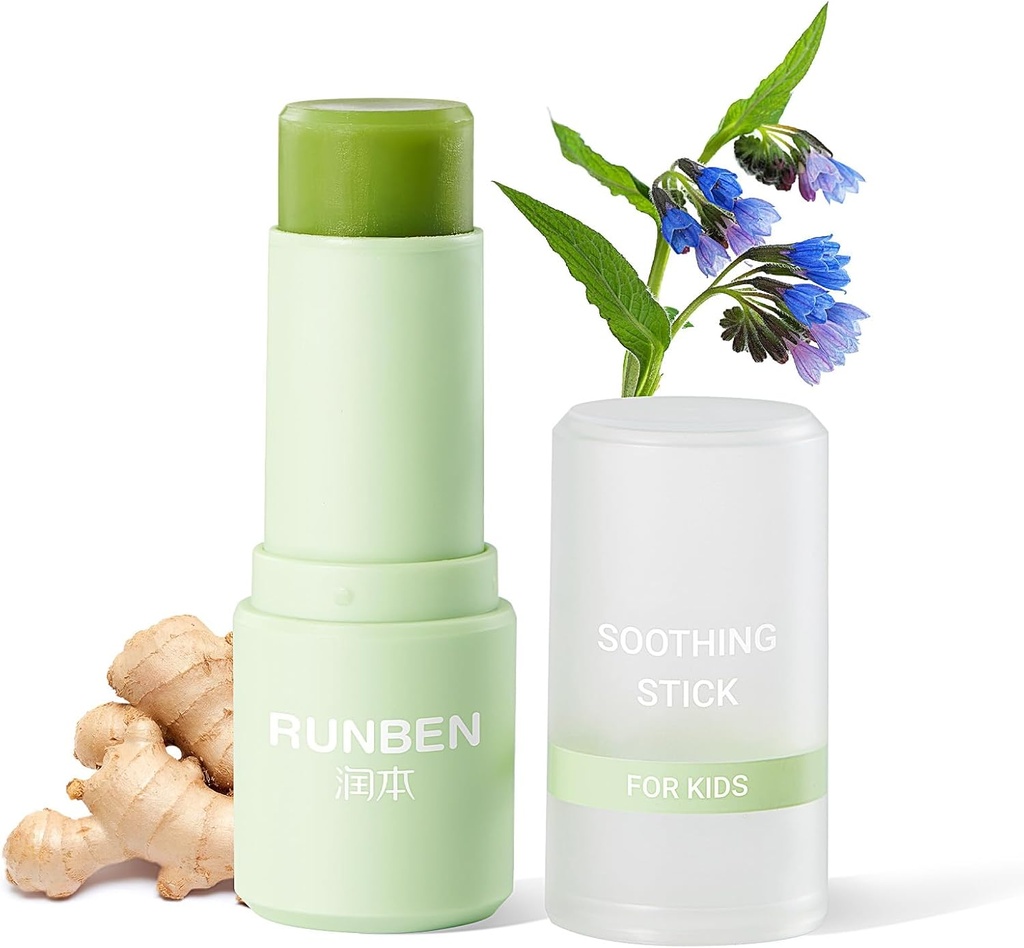 RUNBEN Mosquito Bite Itch 구호 지팡이, 아기 & 아이를 위한 안전한 Itch 구호, 벌레 Bite를 위한 반대로 Itch 크림, 사용하기 편한 식물 기초를 두는, 0.24 oz