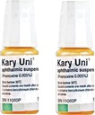 Kary Uni X2 PC 10 Ml 최고의 애완 동물 눈 드롭 갑상선 치료 아이 감염 염증 안전 & Gentle 공식 - 모든 동물 개 고양이 애완 동물 눈 관리
