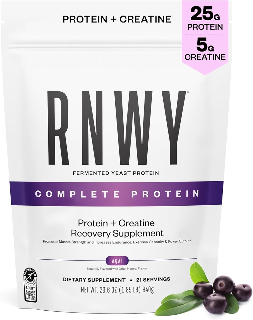 25g Acai Protein + 5g Creatine Powder, Digestive Enzymes와 Vegan Plant 기반 단백질 구축 및 복구, 21 서빙