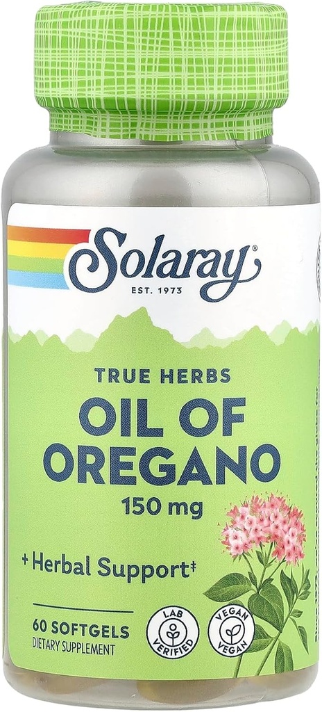 Oregano 보충교재, 150 mg의 60 조사의 Solaray 기름