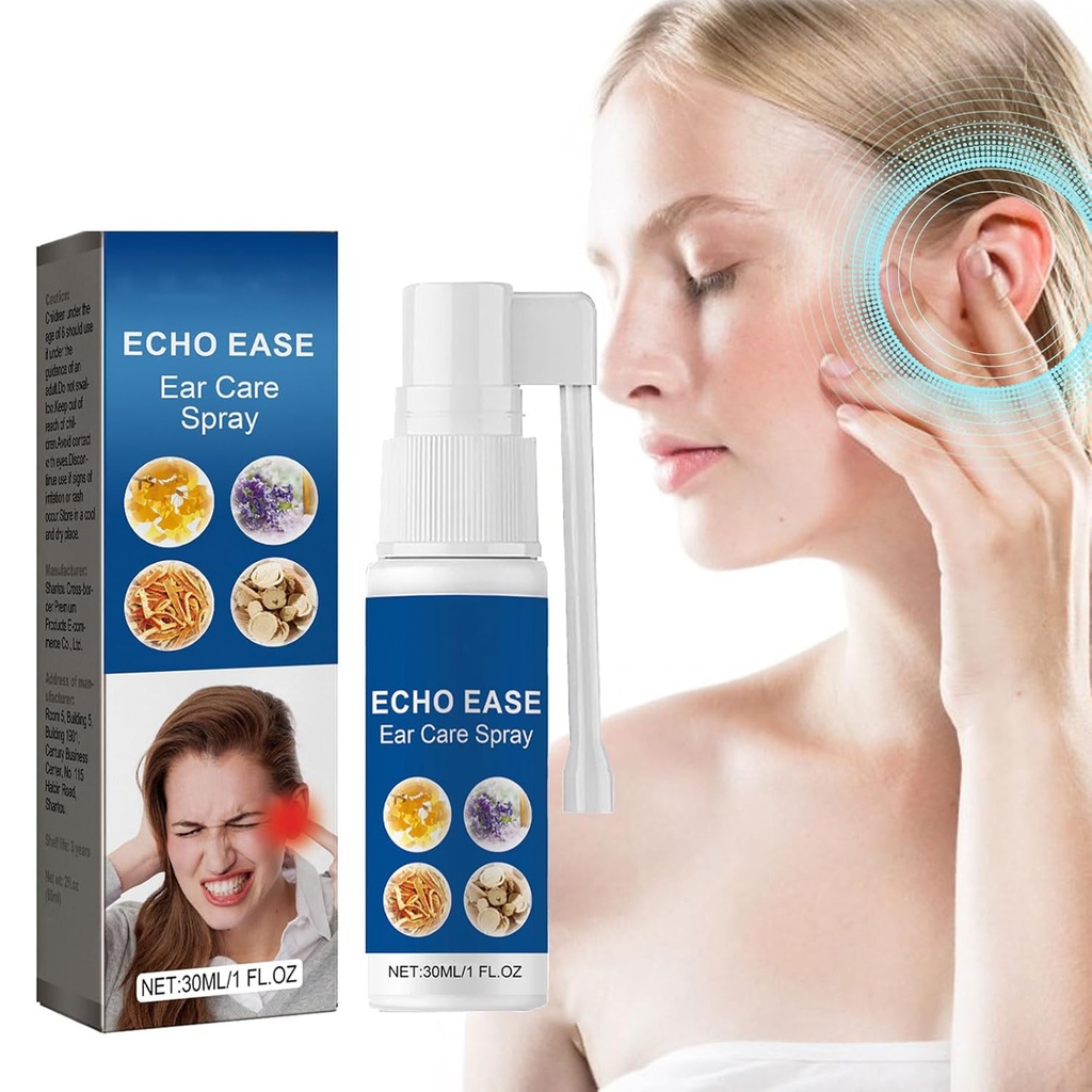 GERRIT Echo Ease Tinnitus Inhaler, 반지 귀 장치를 위한 Tinnitus 기복 살포, Echo Ease Tinnitus 기복 살포 (1PCS)