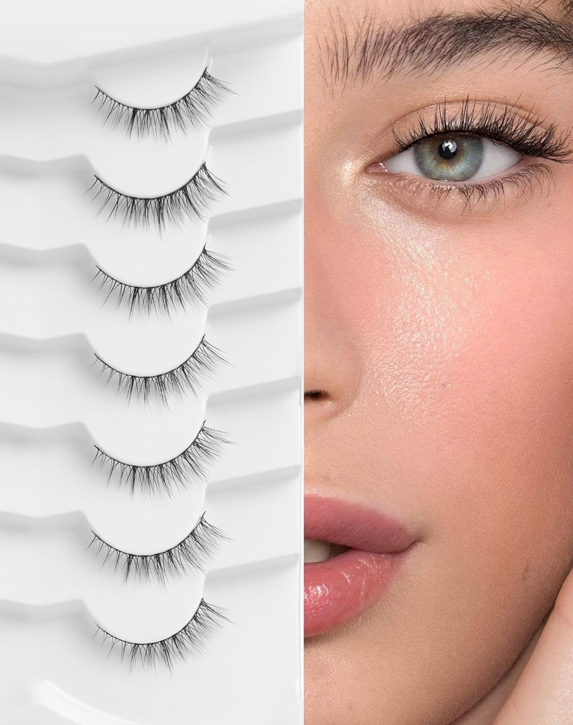 Natural Lashes Natural Eyelashes Short Eyelashes Natural Look False 속눈썹 Wispy Eye Lashes 10mm Small Lashes Fake Lashes K50