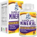 Super-MAX Multimineral Supplement (Iron Free) Multiminerals | 고순도 멀티 미네랄 보충제 (All-in-1) Mineral Formula | 광물 복합 재료 | 1 개월 공급 | 60 정제