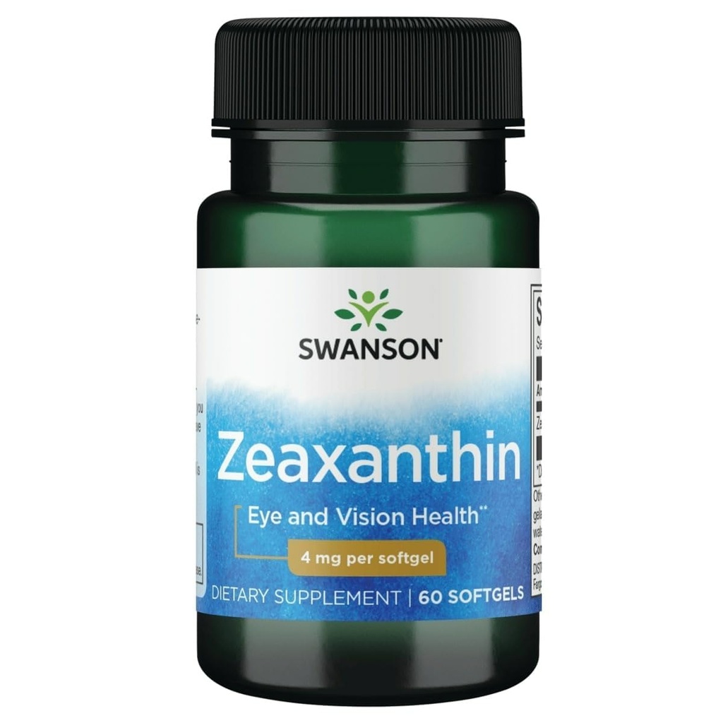Swanson Zeaxanthin 4 밀리그램 60 Sgels