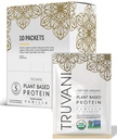 Truvani Vegan Pea Protein Powder | 바닐라 | 20g 유기농 플랜트 기반 단백질 | 싱글 서빙 여행 패킷 | 10 인분 | 케토 | 글루텐 & 다이리 무료 | 저탄소 | 설탕 없음