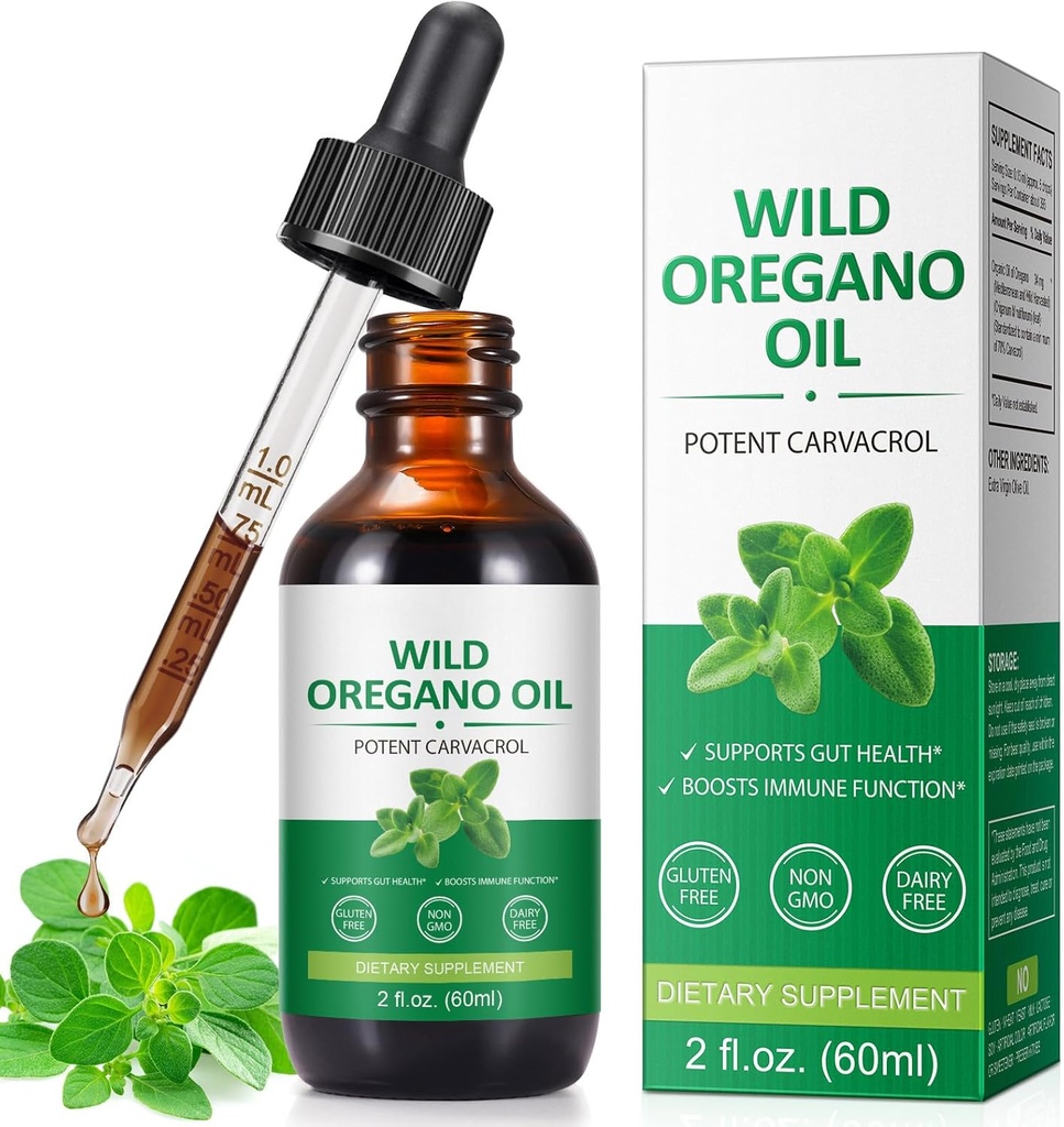 Oregano 기름, Oregano의 기름은 남자와 여자를 위해 사용될 수 있습니다 - 2개 Fl oz