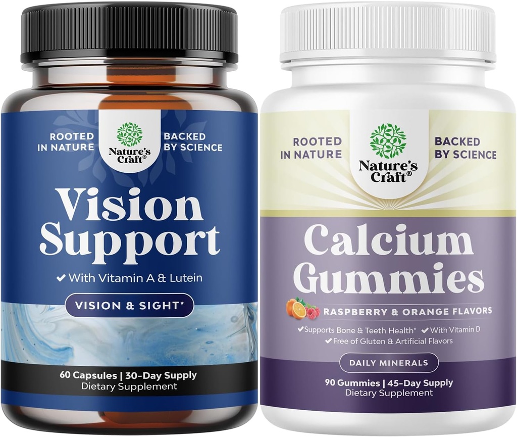 Vision Dry Eye Pressure 및 Blue Light Protection 및 Bone Health 및 Immune Support를 위한 여성용 높은 흡수 칼슘 구미