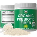 Gut 건강을 위한 Vegan 분말3에서 유기 Prebiotic 섬유. USDA 유기 익지않는 전체적인 음식 식물 유기 Inulin (Jerusalem Artichoke), Acacia 섬유, SunFiber를 가진 근거한 Prebiotics 소화 보충교재