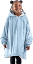 Bare Home Wearable Blanket Hoodie - Soft Plush Sherpa - 따뜻하고 코지 - 대형 착용 할 수있는 담요 - 성인 및 키즈 크기
