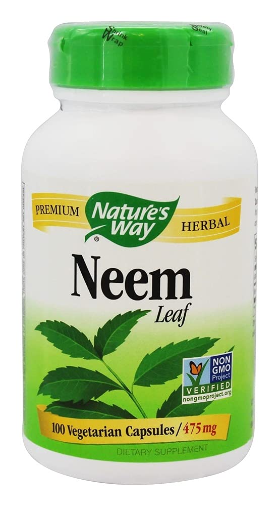 자연 방법 Neem 잎 100 야채 캡슐, 100 ct